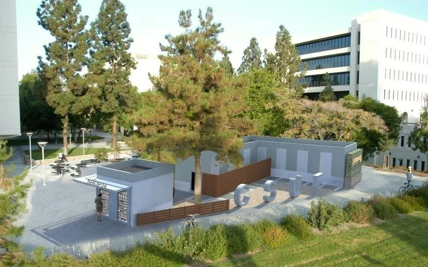 Humanities Plaza, Cal State Fullerton, Fullerton, California — photograph 1 of 1